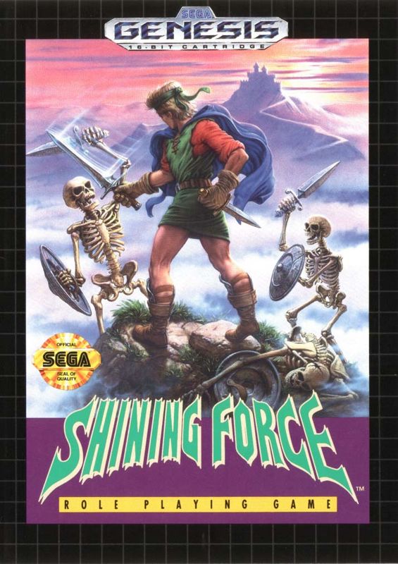 Shining Force box art for Sega Genesis